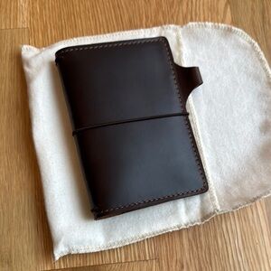 Chic Sparrow Pocket TN Notebook | Bella Cascade | Smooth Rich Brown